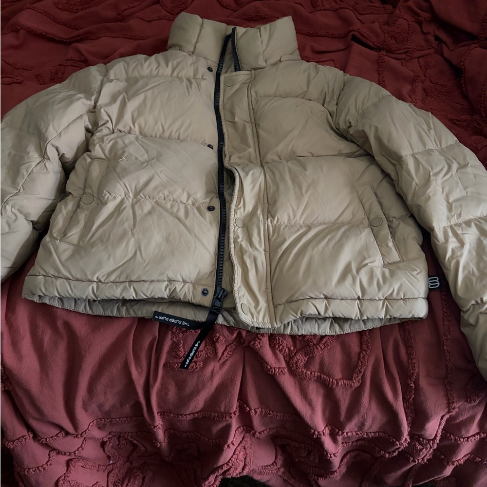 Tan Puffer Jacket